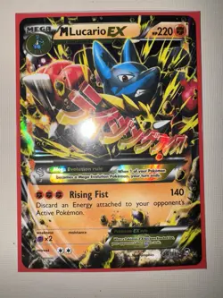 Pokemon XY 2014 Furious Fists Ultra Rare M Lucario EX 55/111 - Image 1