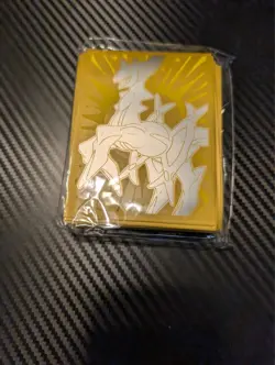 2022 Pokemon Brilliant Stars Pokemon Center ETB Arceus Gold Sleeves Pack of 65 - Image 1