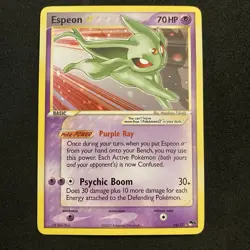 2007 POKEMON POP SERIES 5 16/17 ESPEON GOLD STAR VINTAGE ULTRA RARE NM / LP - Image 1
