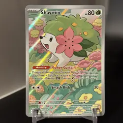 SHAYMIN 2025 POKEMON DESTINED RIVALS ILLUSTRATION RARE 185/182 - Image 1