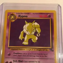 Hypno Fossil Non Holo Base Set 23/62 Pokemon 1999 WOTC TCG Rare Near Mint - Image 2