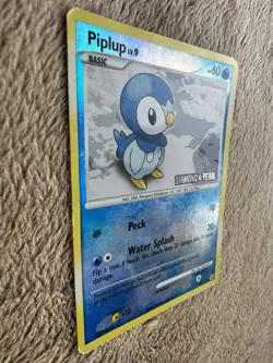 2007 Pokemon TCG Diamond & Pearl Piplup STAMPED Promo Reverse Holo 93/130 MP - Image 4