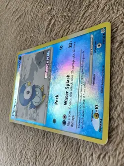 2007 Pokemon TCG Diamond & Pearl Piplup STAMPED Promo Reverse Holo 93/130 MP - Image 5