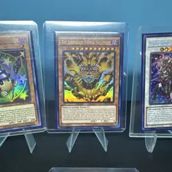 (4 Card Lot) Yu-Gi-Oh! Ultra Rare Lot Exodia Magikuriboh Gravekeeper Barrone - Image 3
