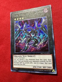 Dark Rebellion Xyz Dragon - NECH-EN053 - Unlimited - Secret Rare - Near Mint - Image 3