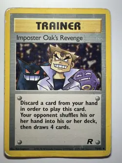 IMPOSTER OAK'S REVENGE - 76/82 - Team Rocket - Pokemon Card - - Image 1