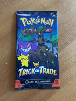 2024 Pokemon Trick Or Trade 3 Card Booster Pack Halloween Trick Or Treat - Image 1