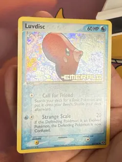 Pokemon Card - Luvdisc Emerald 53/106 Reverse Holo Stamped NM - Image 3