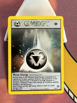 Pokemon Cards: Neo Genesis 1st Edition Rare Holo: Metal Energy 19/111 - Image 1