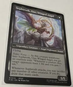Sephiroth Fabled Soldier Magic the Gathering Card, Final Fantasy - Image 2