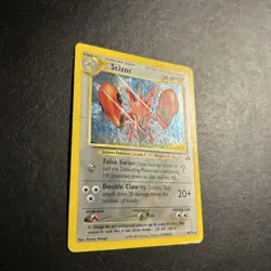 Scizor 10/75 Neo Discovery Unlimited Pokemon Card Holo Rare Heavily Played HP + - Image 2