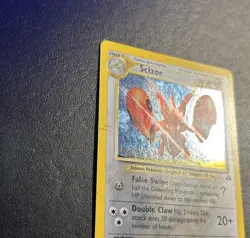 Scizor 10/75 Neo Discovery Unlimited Pokemon Card Holo Rare Heavily Played HP + - Image 3