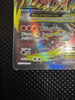 Pokemon TCG M Lucario EX 55a/111 Alternate Art Card 2017 Played Condition - Image 5