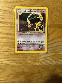 Pokemon Alakazam Sabrina's 16/132 Holographic Rare Gym Challenge TCG Card - Image 1