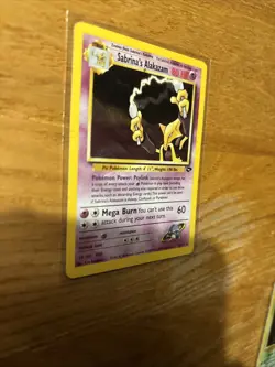 Pokemon Alakazam Sabrina's 16/132 Holographic Rare Gym Challenge TCG Card - Image 3