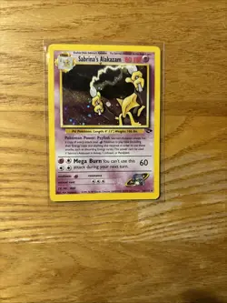 Pokemon Alakazam Sabrina's 16/132 Holographic Rare Gym Challenge TCG Card - Image 4