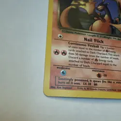 Pokemon TCG Dark Charizard Non-Holo Card 21/82 Team Rocket 2000 Vintage LP - Image 5