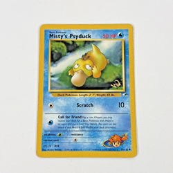 Misty's Psyduck 54/132 Gym Heroes WOTC Gold Promo w/ STAMP Rare Pokemon Card HP - Image 1