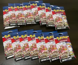 Lot of 15 Factory Sealed Pokemon TCG 25 Card Packs w Foil Card - Image 1