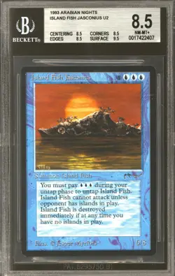 Magic MTG Arabian Nights Island Fish Jasconius BGS 8.5 NEAR MINT NM - Image 1