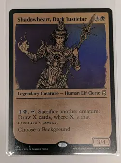 Shadowheart, Dark Justiciar (Showcase) Commander Legends Baldur's Gate- MTG RARE - Image 1