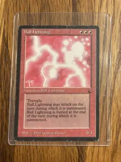 MTG The Dark Ball Lightning 1993 Quinton Hoover Moderately Played - Image 1