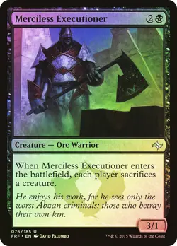 MTG FOIL Merciless Executioner - Fate Reforged #76 - Image 1