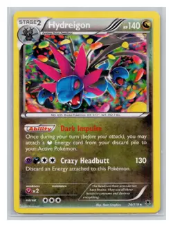 Pokemon TCG Hydreigon 74/119 XY - Phantom Forces Holo LP - Image 1