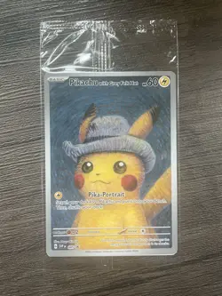 Pokemon Pikachu with Grey Felt Hat VAN GOGH | ENGLISCH SVP EN 085 Promo | SEALED - Image 1