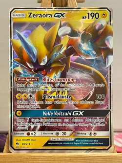 Zeraora GX 86/214 Echo Des Donners Deutsch NM Pokemon - Image 1