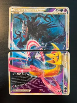 Lot Cartes Pokemon : Darkrai & Cresselia Legende 99/102 + 100/102 Dechainement - Image 1