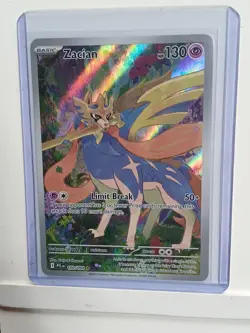 Pokemon Zacian Full Art Holo Pack Fresh Near Mint Phantasmal Flames 100/094 - Image 1