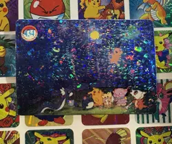 Pokemon Vintage Pocket Monsters Vending HOLO Prism Sticker 1999 Bandai Nintendo - Image 3
