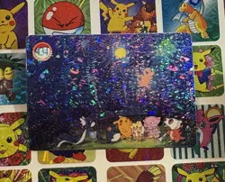 Pokemon Vintage Pocket Monsters Vending HOLO Prism Sticker 1999 Bandai Nintendo - Image 4