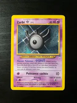 Carte Pokemon : Zarbi W 29/105 Edition 2 Neo Destiny Wizards Francais - Image 1