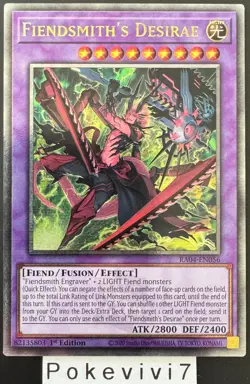Carte YU-GI-OH! FIENDSMITH'S DESIRAE RA04-EN056 QCSR NEUF - Image 1