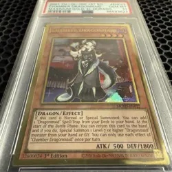 2021 Yugioh 1st Edition Chamber Dragonmaid (MGED) PSA 10 - Image 4