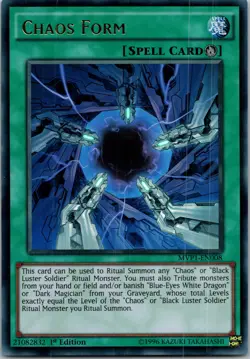 Yugioh Chaos Form MVP1-EN008 1st Edition Ultra Rare NM - Image 1