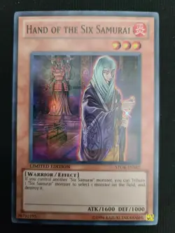 YuGiOh Hand of the Six Samurai STOR-ENSE2 Super Rare Limited Edition - Image 1