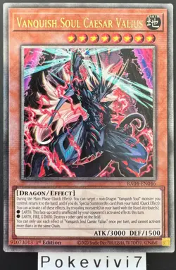 Carte YU-GI-OH! VANQUISH SOUL CAESAR VALIUS RA04-EN046 QCSR NEUF - Image 1