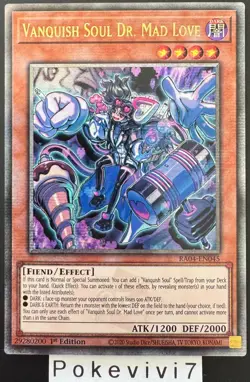 Carte YU-GI-OH! VANQUISH SOUL DR. MAD LOVE RA04-EN045 QCSR NEUF - Image 1
