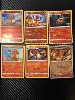 6x Charizard Charmeleon Charmander Lot Pokemon Cards Set Holo - Image 1