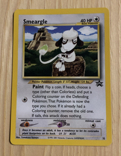 SMEARGLE 2001 POKEMON BLACK STAR PROMO CARD #32 NM - Image 1