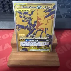 Pokemon TCG Pikachu Zekrom GX Sun & Moon SM248 Holo Promo Card NM Condition - Image 1