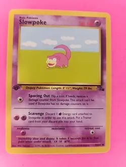 Slowpoke 1st Edition Fossil Pokemon Card WOTC NM - Image 1
