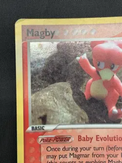Pokemon Card - Magby Legend Maker Stamped 58/92 Common Reverse Holo HP - Image 2