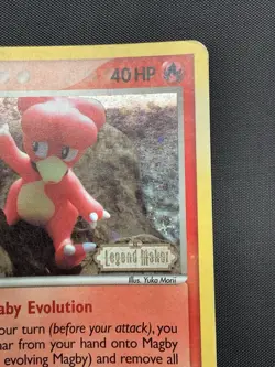 Pokemon Card - Magby Legend Maker Stamped 58/92 Common Reverse Holo HP - Image 3