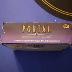 MTG: PORTAL SECOND AGE empty Booster Pack display box, NO CARDS, 1998 VG+ cond - Image 2