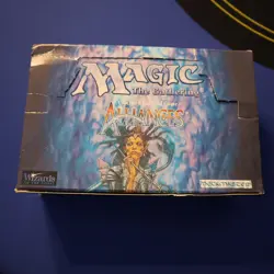 MTG: ALLIANCES SET empty Booster Pack display box, NO CARDS, 1996 VG+ cond #2 - Image 1