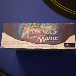 MTG: ALLIANCES SET empty Booster Pack display box, NO CARDS, 1996 VG+ cond #2 - Image 2